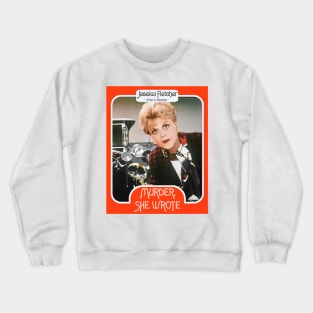 Jessica Fletcher Trading Card ))(( Murder She Wrote Fan Art Crewneck Sweatshirt